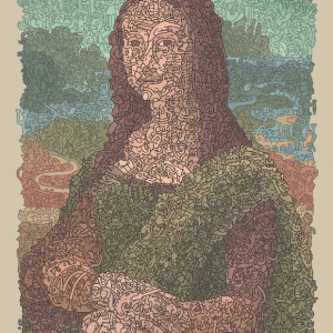 Doodle Da Vinci Poster